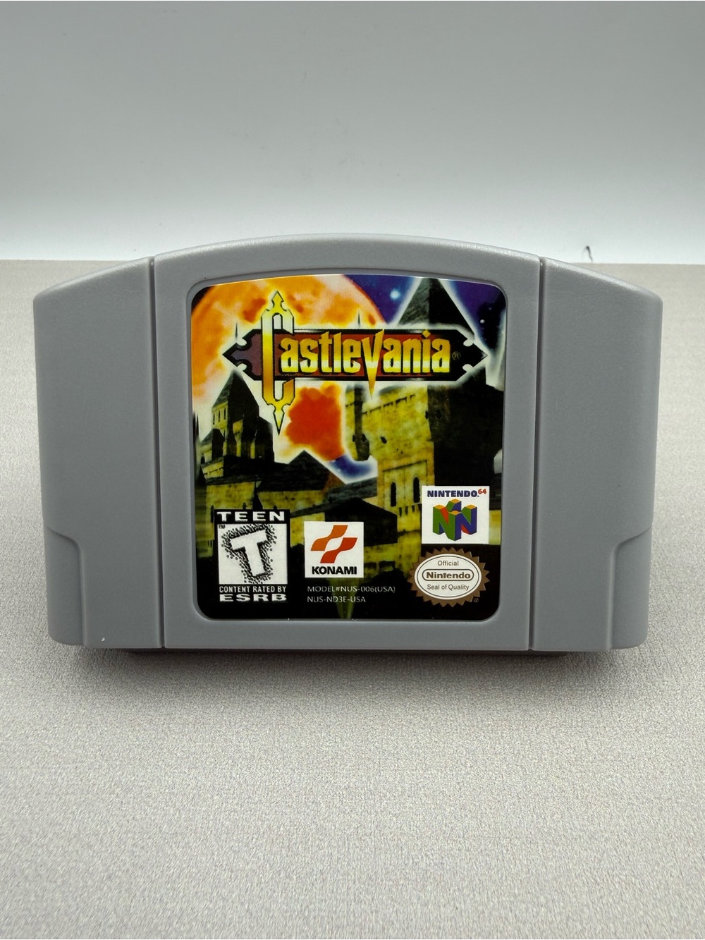 Nintendo Gray Castlevania N64 Game Cartridge